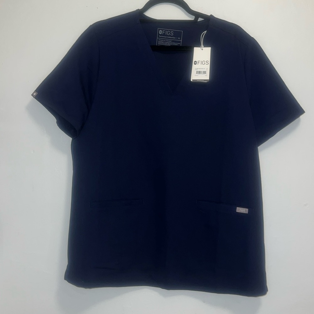NWT XL Navy Scrub Top